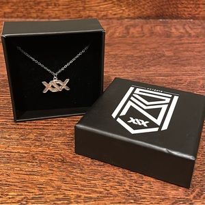 Sidemen Silver Logo Necklace (NEW IN BOX)